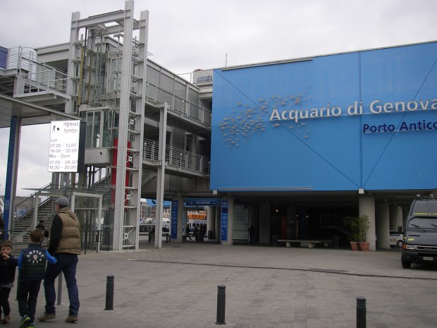 Entrance of Acquario di Genova in Porto Antico