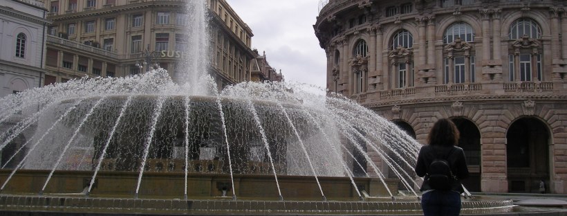 Fountain at Piazza De Ferrari