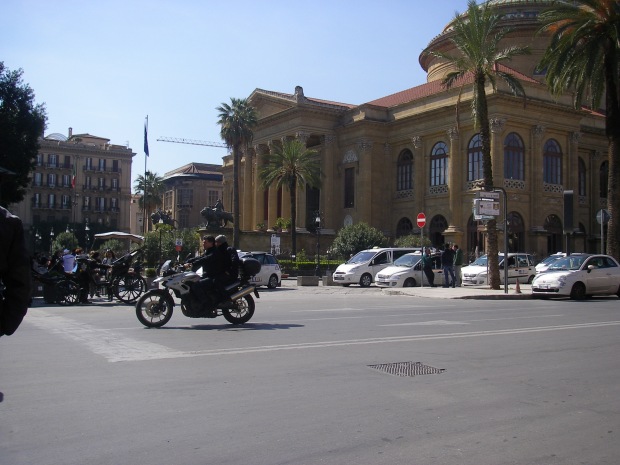 Façade of Teatro Massimo in Palermo