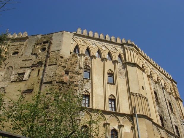 Palazzo dei Normanni seen from below, Palermo, Sicily
